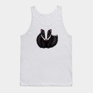 Cute Skunk Drawing Tank Top